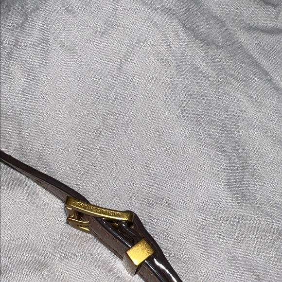 Michael Kors Darrington Large Crackle Brown Leather Crossbody - Picture 15 of 16